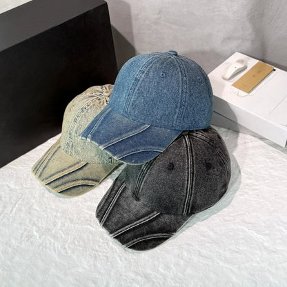 Retro Street Style Denim Baseball Cap