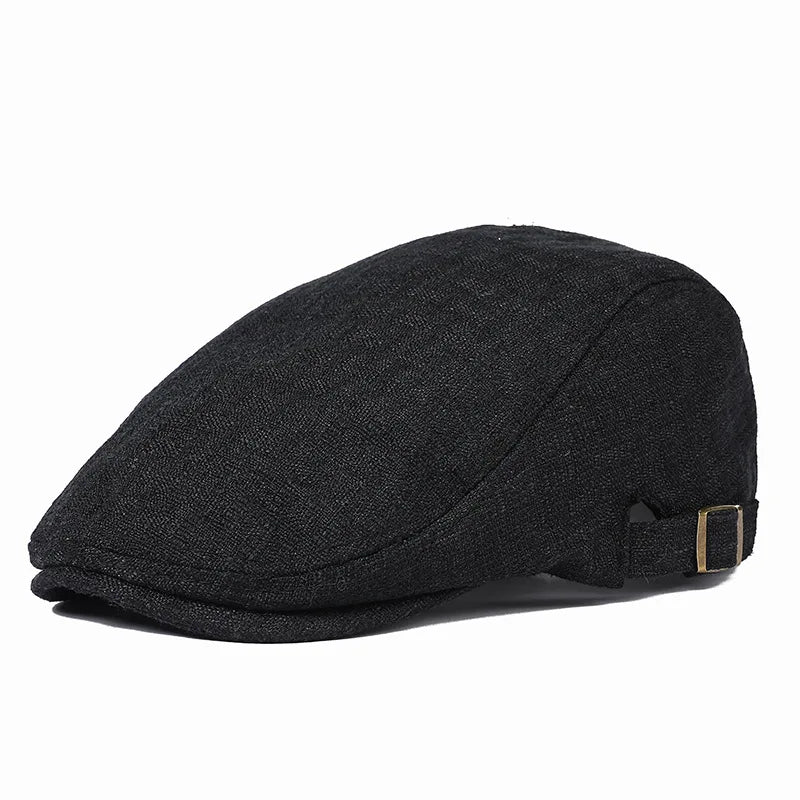 2026 New Summer Thin Double Breasted Beret Fashion Men