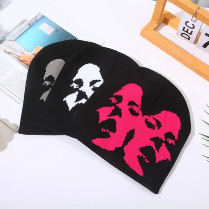 Fashion Printing Knitting Cap Hat Y2k Beanies