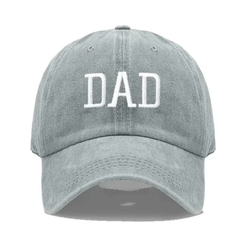 DAD MOM Embroidery Pure Cotton Baseball Cap Fashion Sport Golf Caps Sun Hat