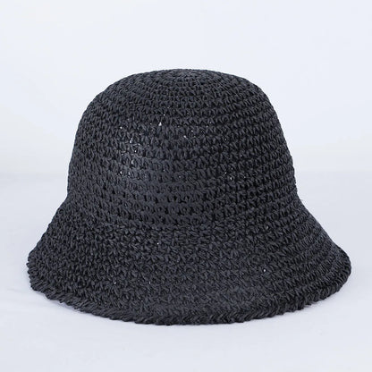 Women Straw Sun Hat Woven Bucket Hat Fishing Hat