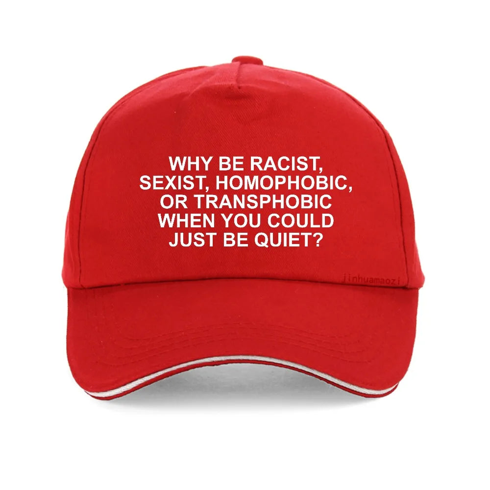 Why Be Racist Frank Summer Breathable Baseball Caps