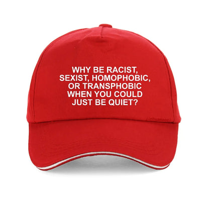 Why Be Racist Frank Summer Breathable Baseball Caps