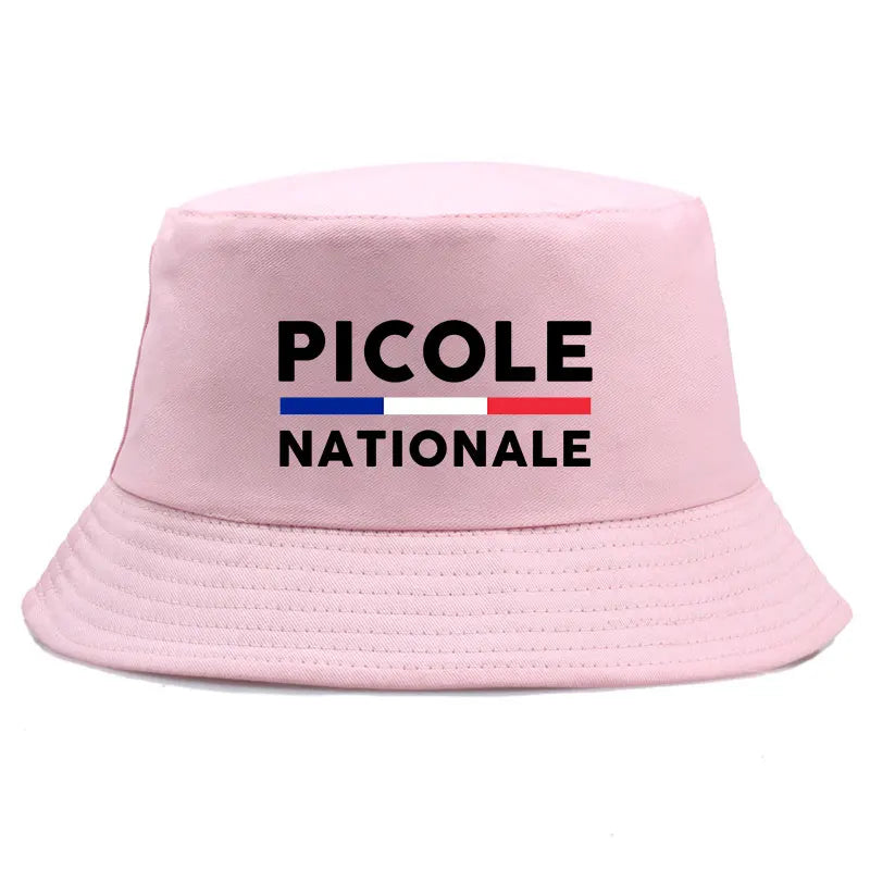 Summer Picole Nationale Bob Man Reversible Bucket Hat Women Cotton Fisherman Cap