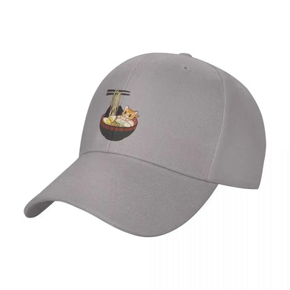 Cat Ramen Baseball Cap summer hat Hat Man