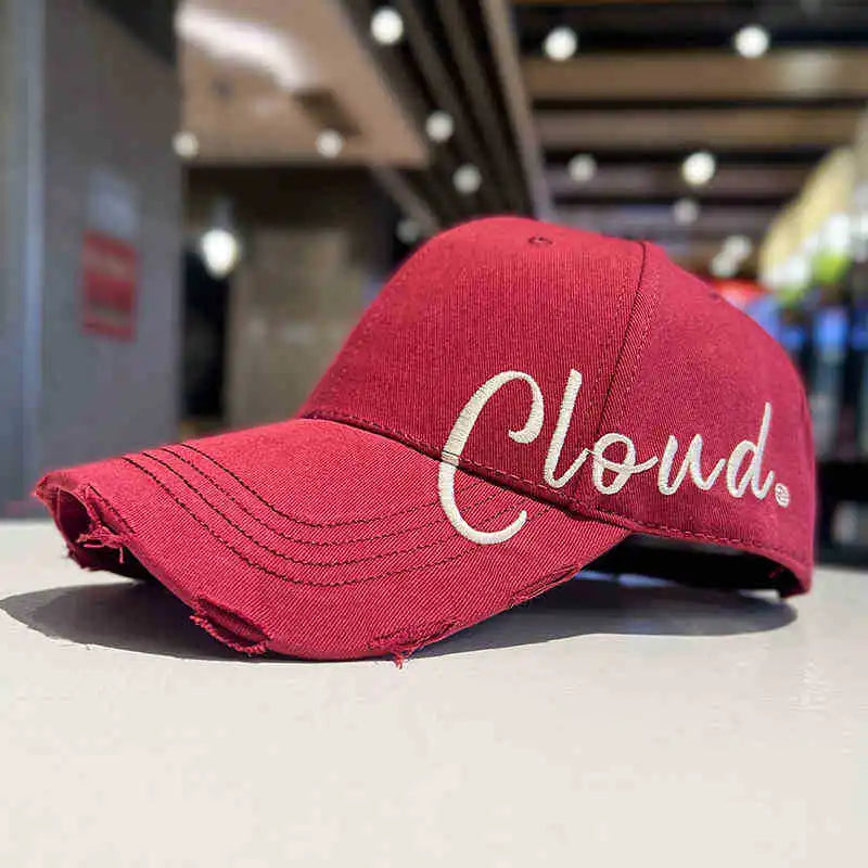 Black Side Letter Embroidered Baseball Cap for Summer