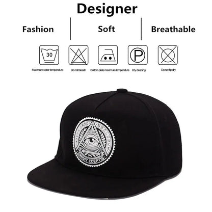Baseball Cap Eye Pattern Man Women Snapback Caps Hip Hop Hats For Men