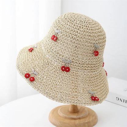 Straw Hat Summer Women Visor Bucket Hat