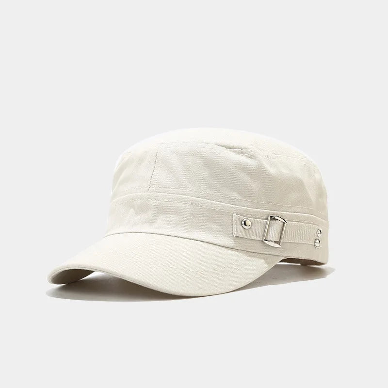 Men Vintage Army Denim Baseball Cap Cotton Cadet Hat