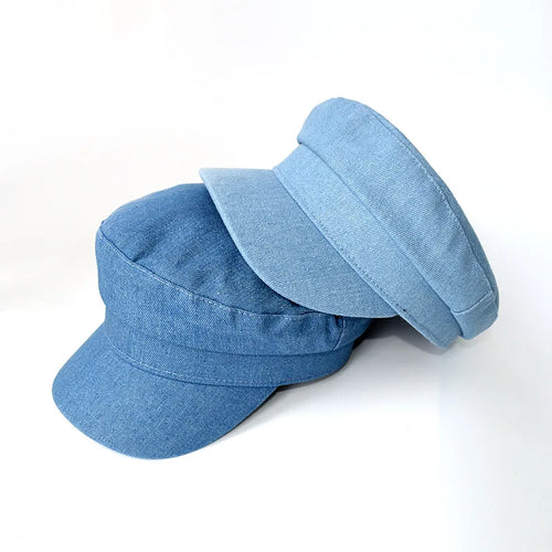 Japanese And Korean Light Denim Casual Duckbill Hat