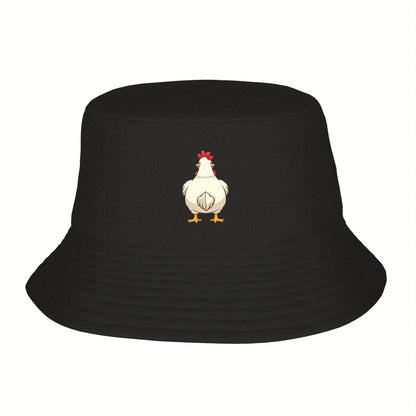 Rooster Print Fisherman Hat is Comfortable and Versatile for Both Men and Women