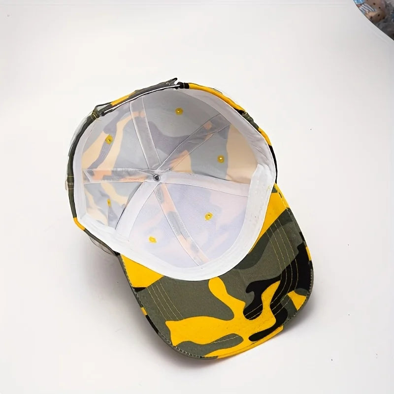Camouflage Baseball Cap - Breathable, Adjustable, Suitable For Outdoor Sports