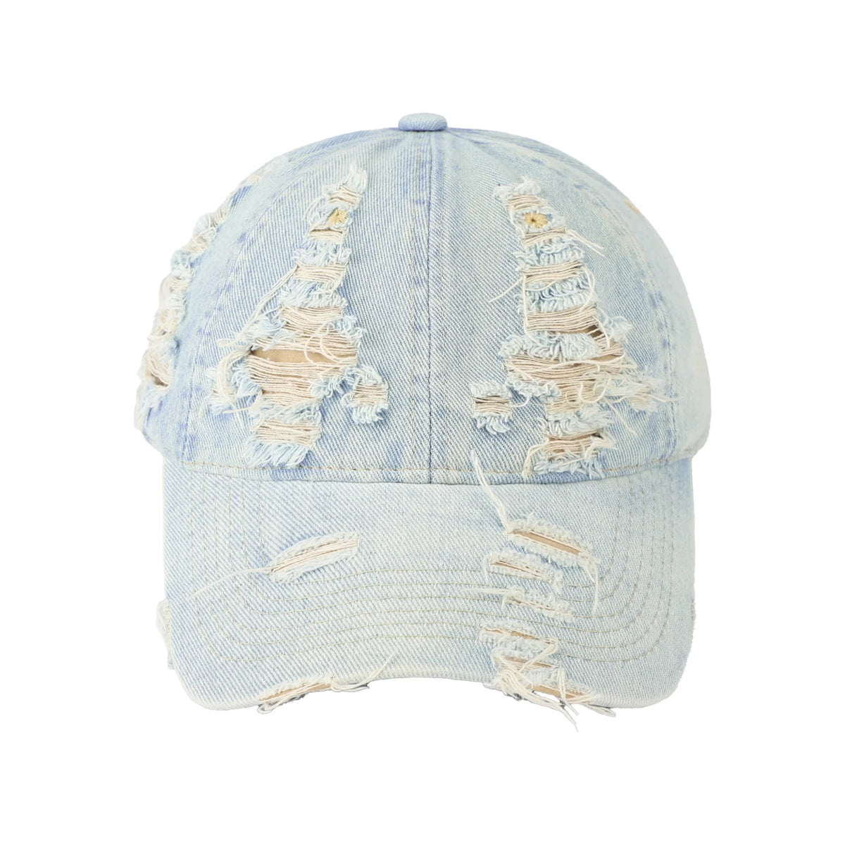 American Retro Washed Denim Distressed Baseball Cap