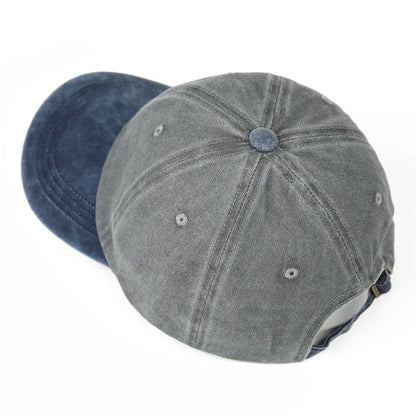 Unisex Versatile Color-Matched Washed Baseball Hat