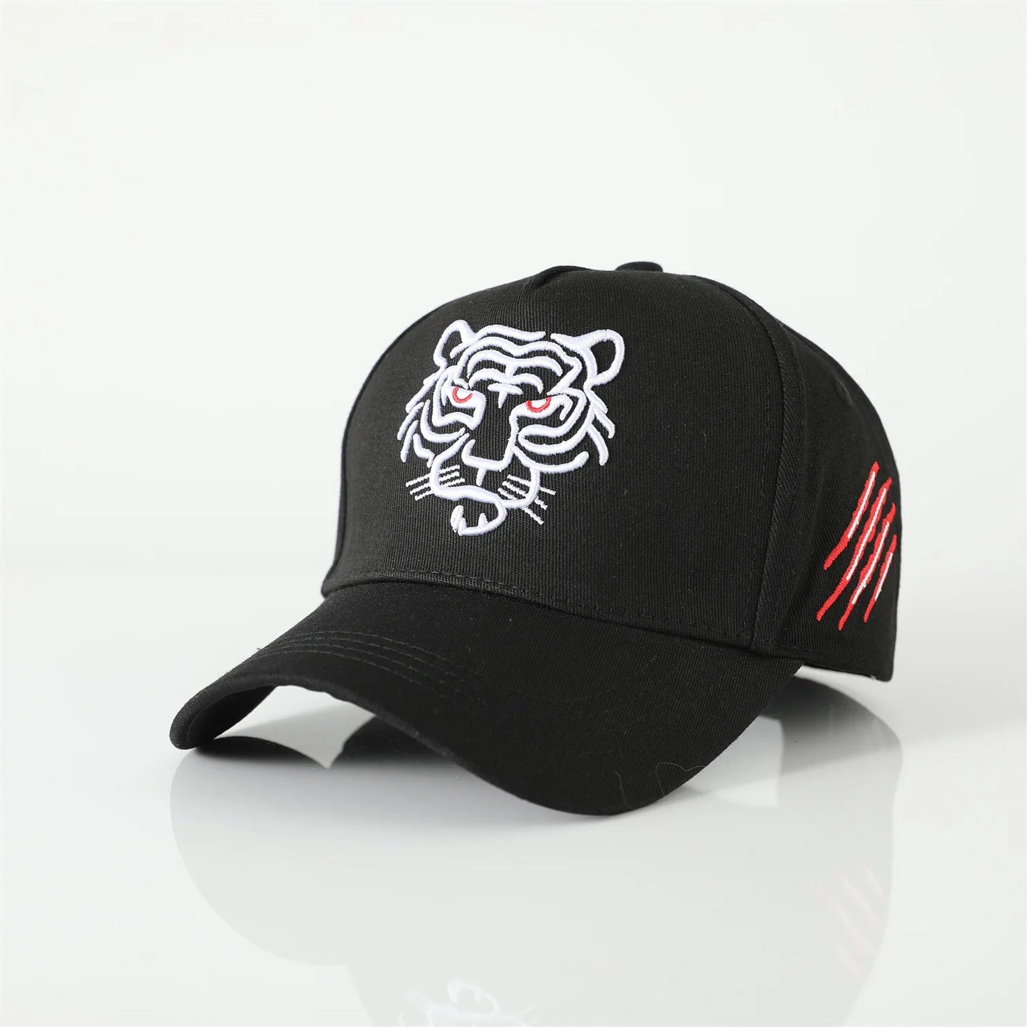 Unisex Cotton Tiger Embroidery Baseball Cap Men Women