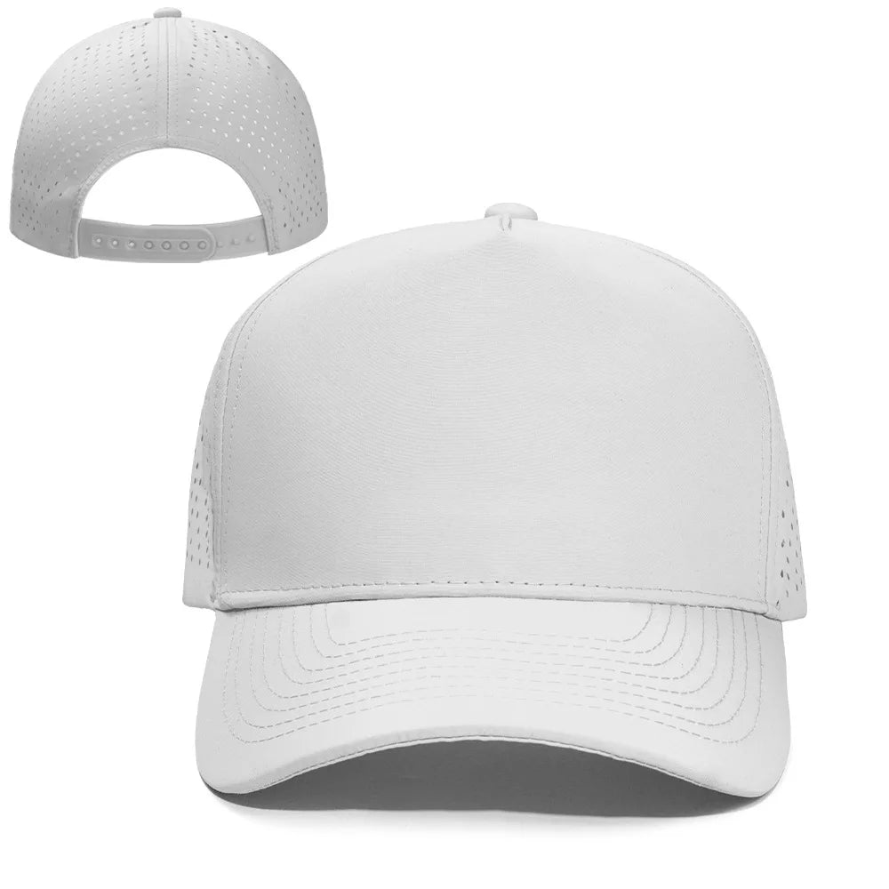 New Five-Ply Laser Perforated Quick-Drying Cap Breathable Sports Visor Cap