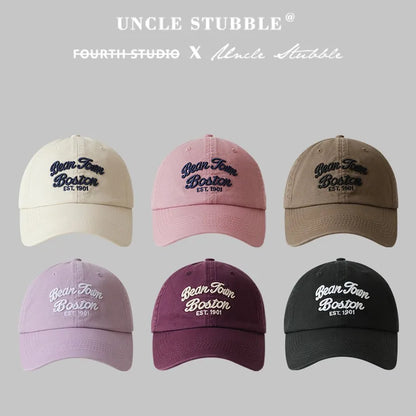 Vintage Letter Embroidery Baseball Hat for Women Men