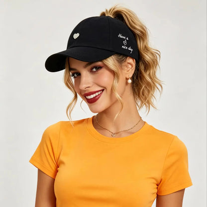 Women's High Ponytail Baseball Cap