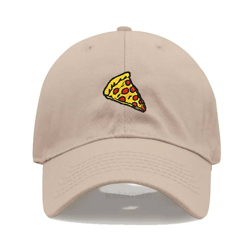 Pizza Embroidered Baseball Cap For Women Men