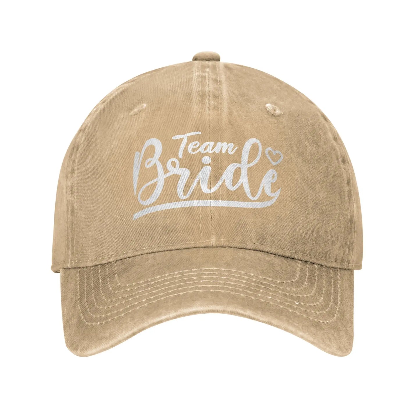 Team Bride Birdal Party Wife to Be Baseball Caps Vintage Distressed