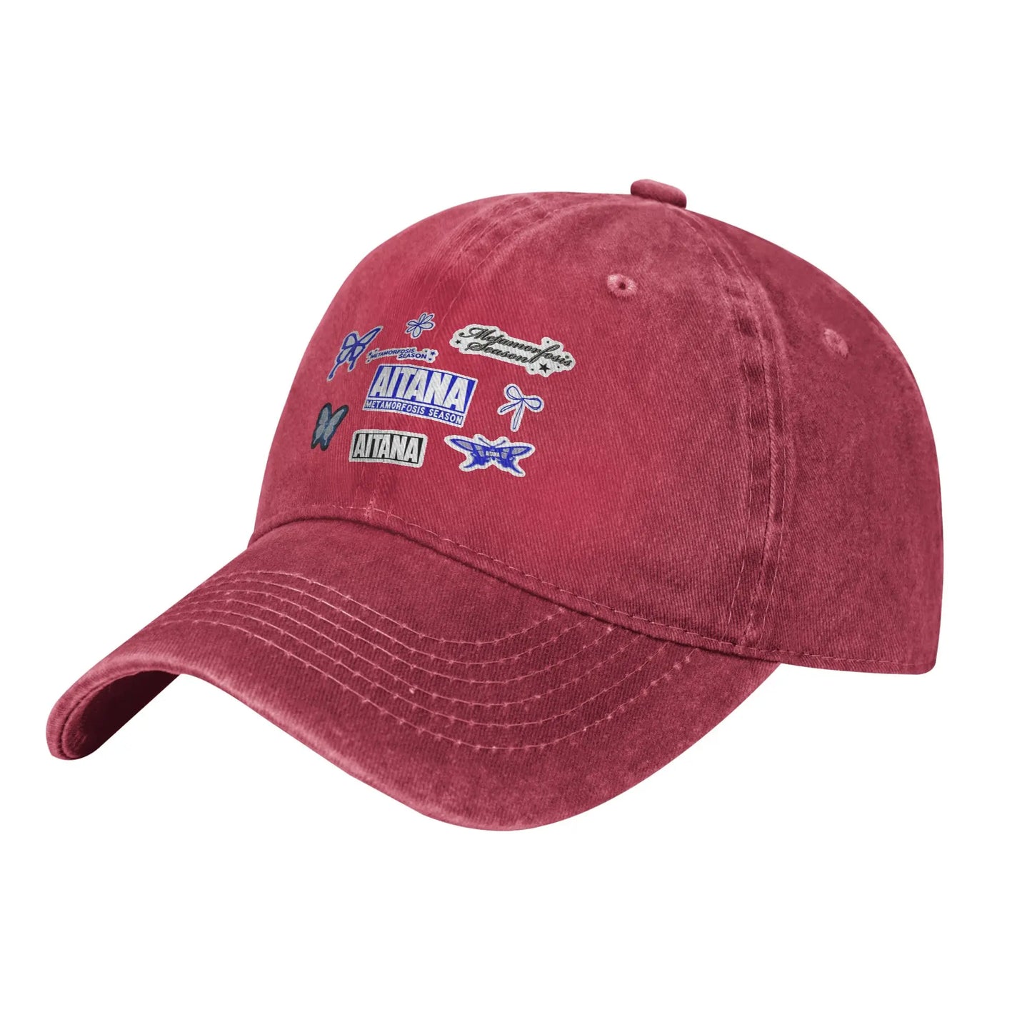 Butterfly Aitana Baseball Cap Classic Distressed Denim Singer Album Tour Snapback Cap