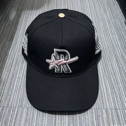 Contrast Brim 3D Embroidered Rough Play Hats
