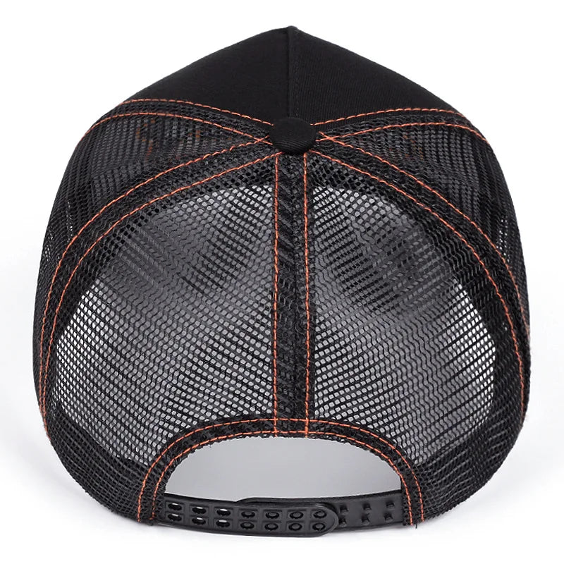Unisex Summer Fishing Cap Breathable Mesh Trucker Hat Men Women