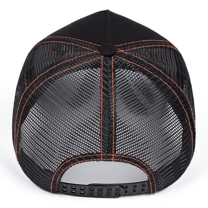 Unisex Summer Fishing Cap Breathable Mesh Trucker Hat Men Women