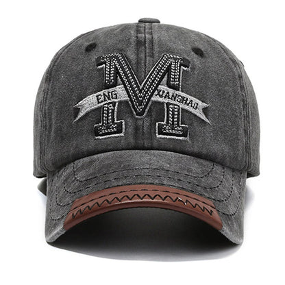 Hot Sale Unisex Baseball Cap M Letter Embroidery Dad Hat