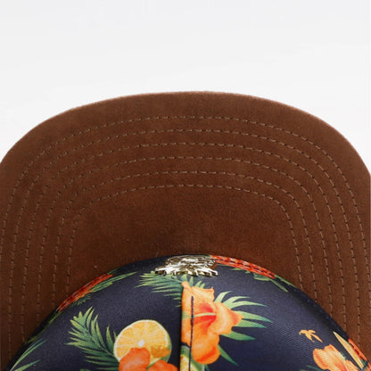 Fashion Hat American style FRUITY SUMMER CAP Metal Pineapple Hip Hop Hat Unisex Flat Brimmed Hat