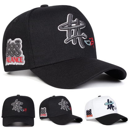 Unisex HA Letter Embroidery Baseball Caps Spring Autumn