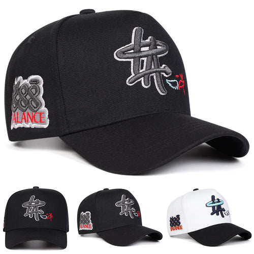 Unisex HA Letter Embroidery Baseball Caps Spring Autumn