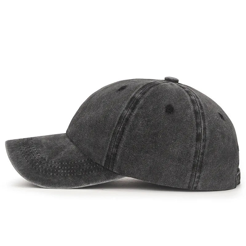 Men Women Unisex Adjustable Distressed Dads Hat