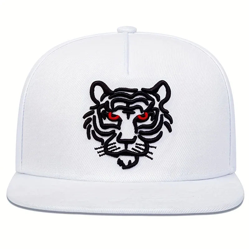Unisex Tiger Embroidery Hip-Hop Hats Spring And Autumn Outdoor