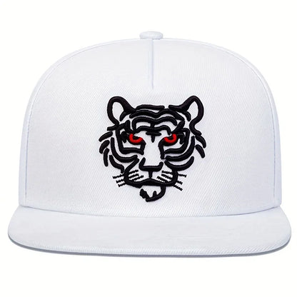 Unisex Tiger Embroidery Hip-Hop Hats Spring And Autumn Outdoor
