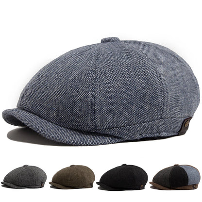 Spring Autumn Casual Beret Men Fashion Retro Newsboy Cap
