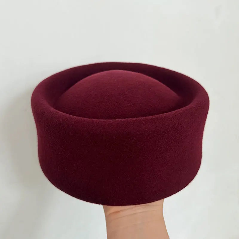 New Winter Retro Leopard Print Wool Felt Fedoras Hat