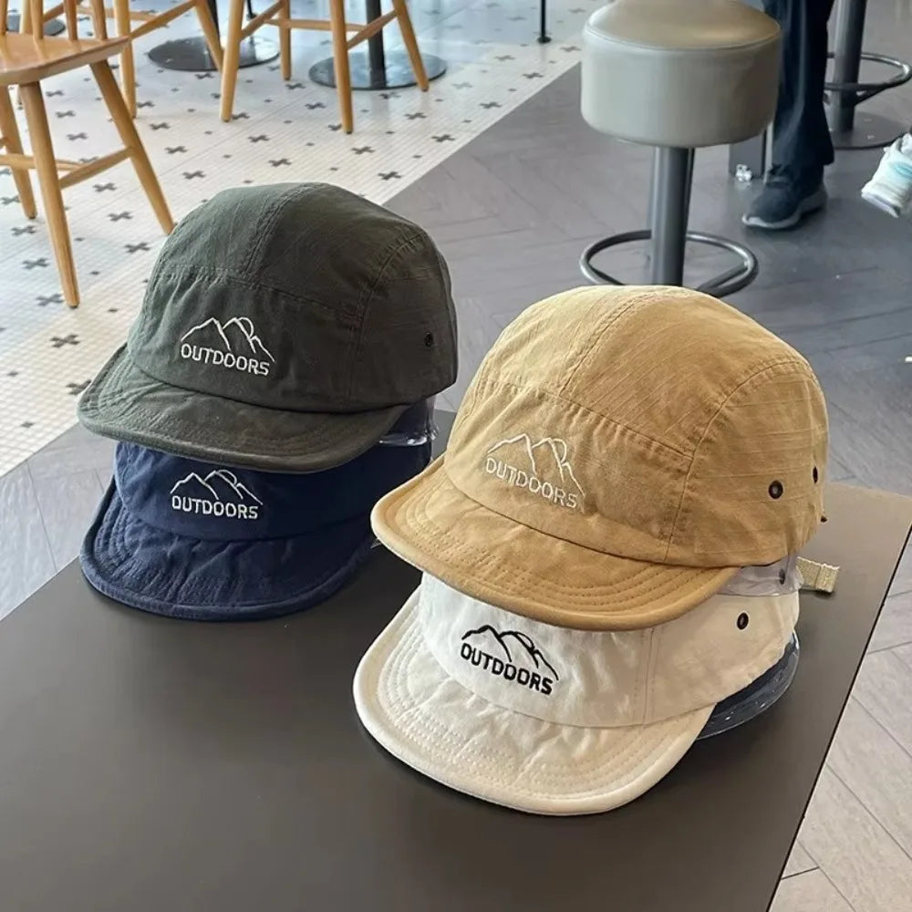 New Short Brim Baseball Cap Sun Protection Quick-Dry Sun Hat
