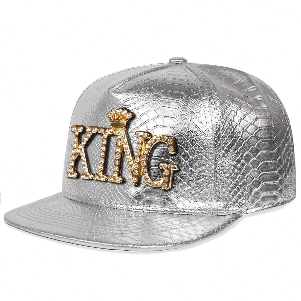 Unisex King Pattern Leather Hip-Hop Hats Spring Autumn
