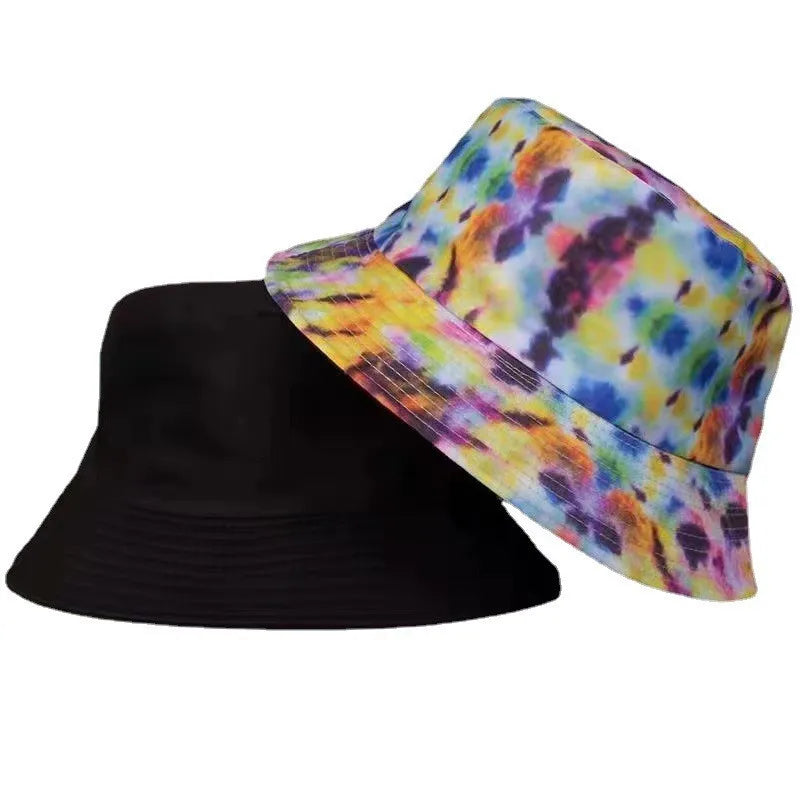 Street Graffiti Men's Bucket Hat Double-Sided Hip Hop Outdoor