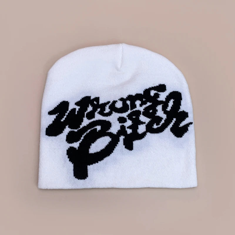 American Color Block Letter Knitted Hats