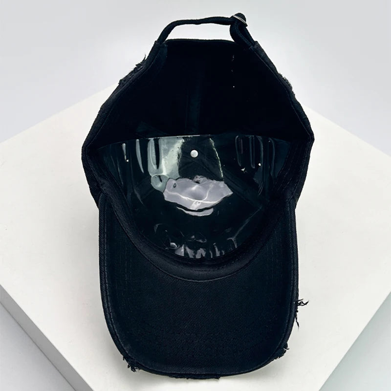 New Men Women Gradient American Vintage Broken Baseball Hats