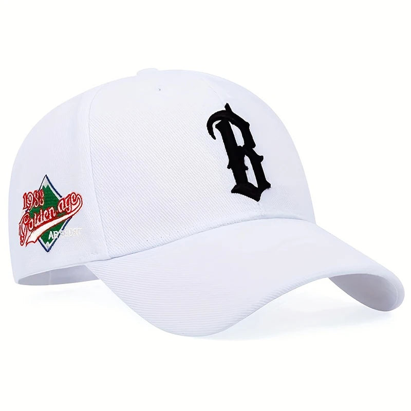 B Letter embroidery Baseball Caps Cotton Fashion Sports Hip hop