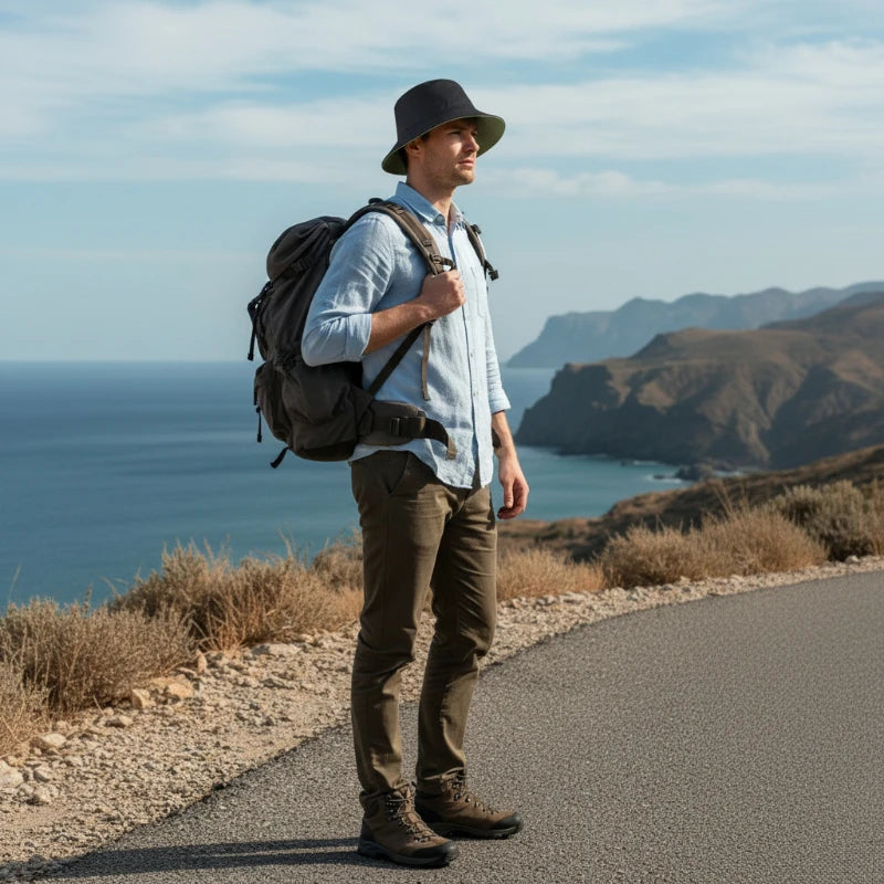 Double Sided Bucket Hat Sun Hat for Men Women