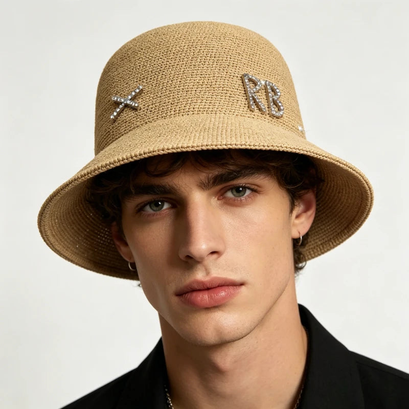 Summer Natural Raffia Sun Hats For Women