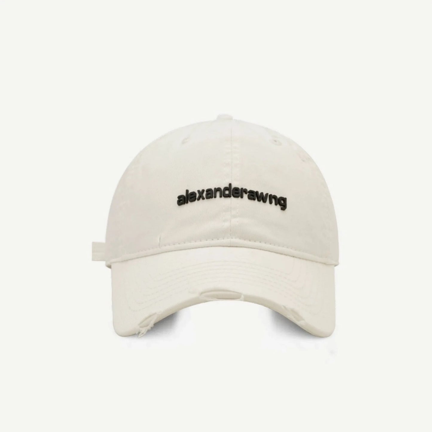 Ripped Letter Embroidery Trendy Baseball Cap Children Soft Top Showing Face Small Couple Big Head Casual Cap Men