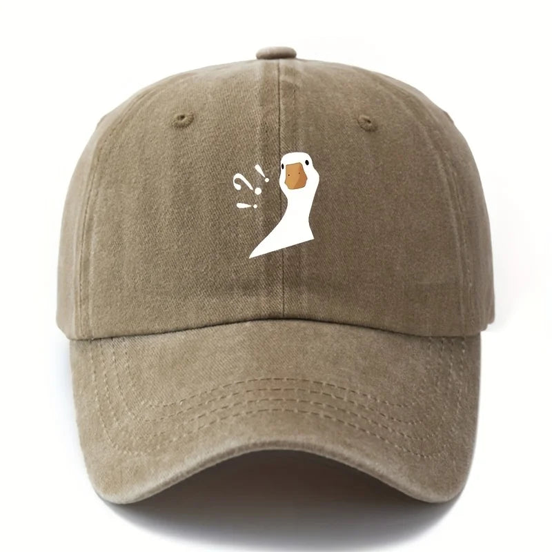 Cute Duck Pattern Printed Baseball Hat Outdoor Sunscreen Sports Leisure Travel