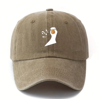 Cute Duck Pattern Printed Baseball Hat Outdoor Sunscreen Sports Leisure Travel