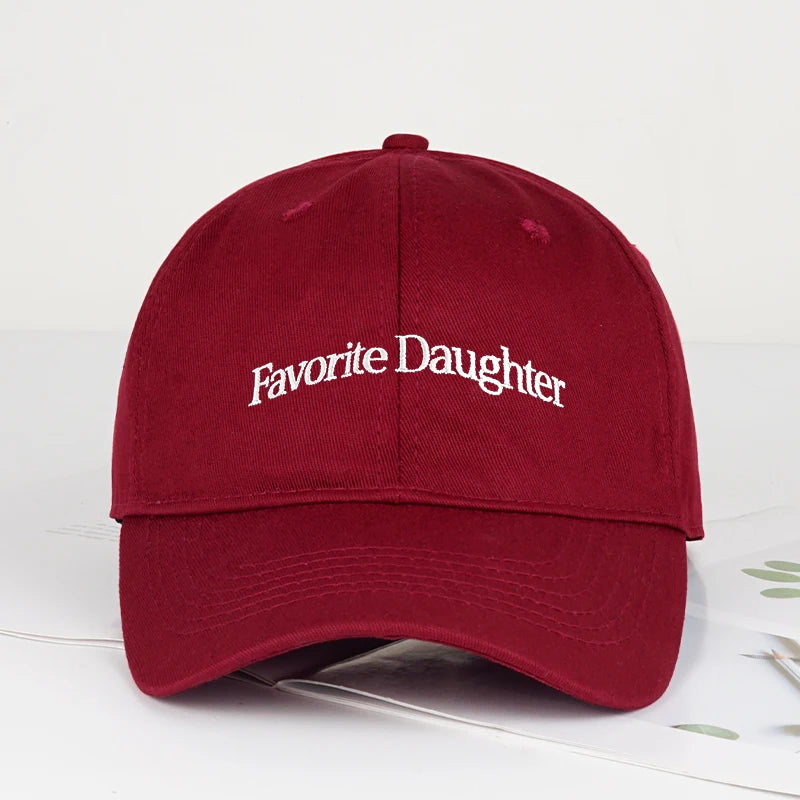 Fun “Favorite Daughter” Embroidered Soft-Peak Baseball Cap