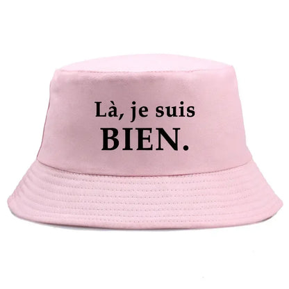 France Print Bob Reversible Bucket Hats Men Women